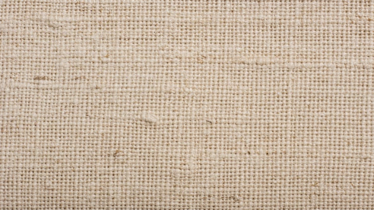 Macro view of a plain linen weave
