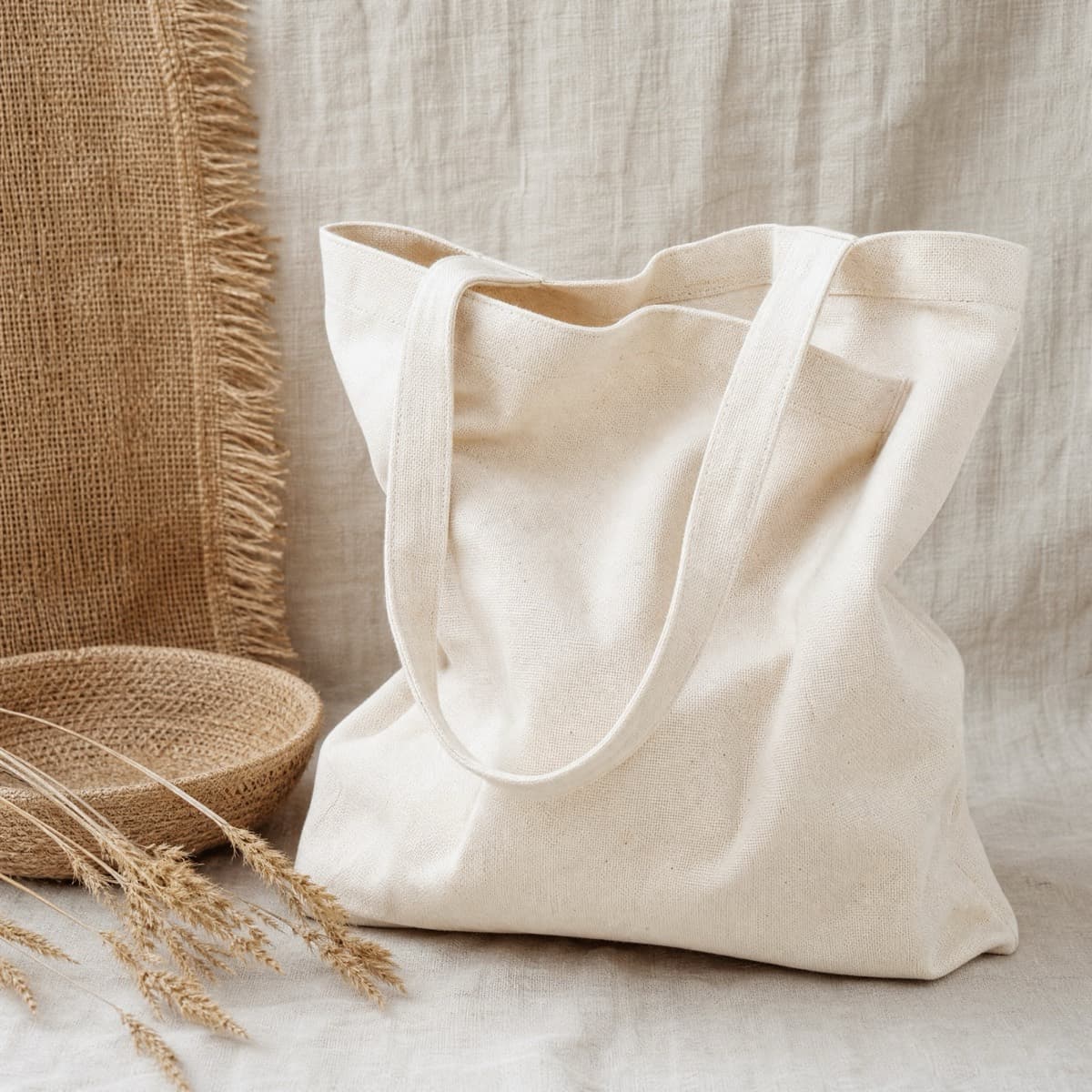 A lightweight 12 oz cotton canvas tote